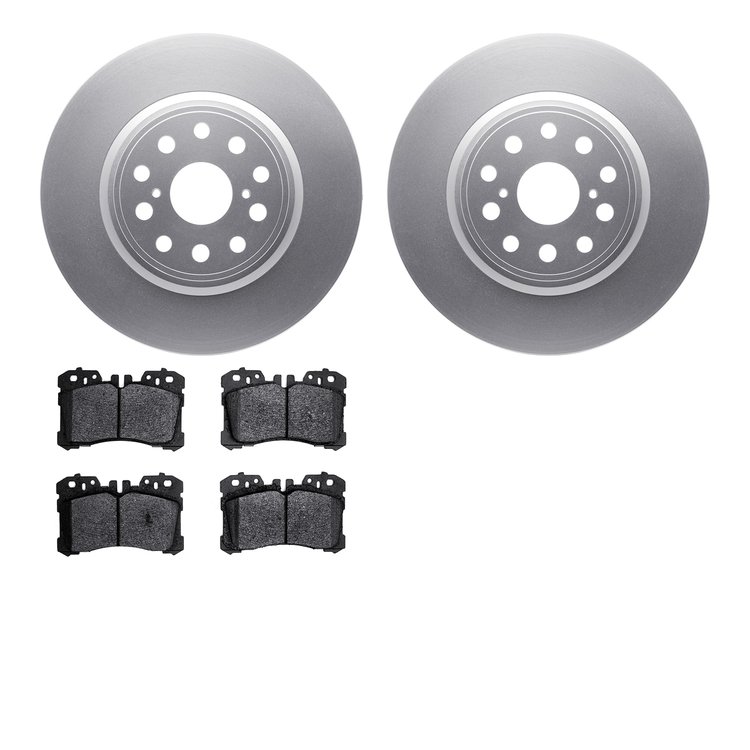 4502-75046 Geospec Brake Rotors w/5000 Advanced Brake Pads Kit, 2007-2017 Lexus/Toyota/Scion, Position: Front