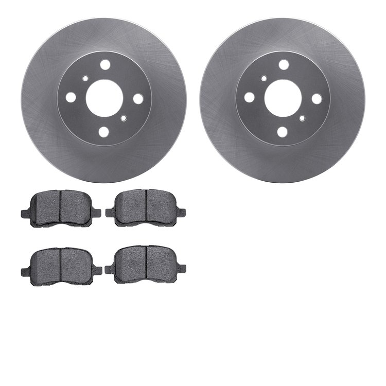 4502-76110 Geospec Brake Rotors w/5000 Advanced Brake Pads Kit, 1998-2002 Multiple Makes/Models, Position: Front