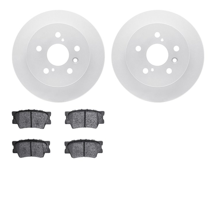 4502-76149 Geospec Brake Rotors w/5000 Advanced Brake Pads Kit, 2012-2018 Lexus/Toyota/Scion, Position: Rear