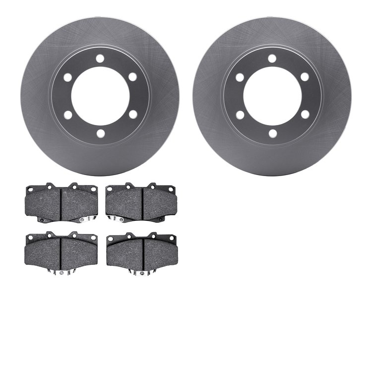 4502-76161 Geospec Brake Rotors w/5000 Advanced Brake Pads Kit, 1995-2004 Lexus/Toyota/Scion, Position: Front
