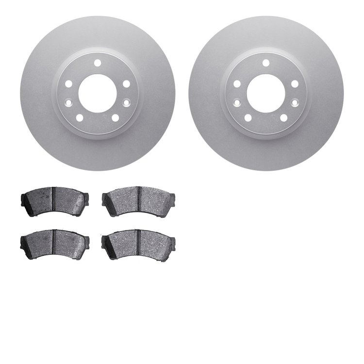 4502-99019 Geospec Brake Rotors w/5000 Advanced Brake Pads Kit, 2006-2013 Ford/Lincoln/Mercury/Mazda, Position: Front