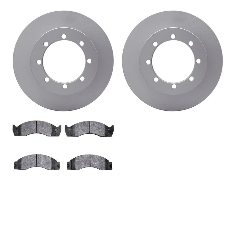 4502-99105 Geospec Brake Rotors w/5000 Advanced Brake Pads Kit, 2003-2007 Ford/Lincoln/Mercury/Mazda, Position: Rear