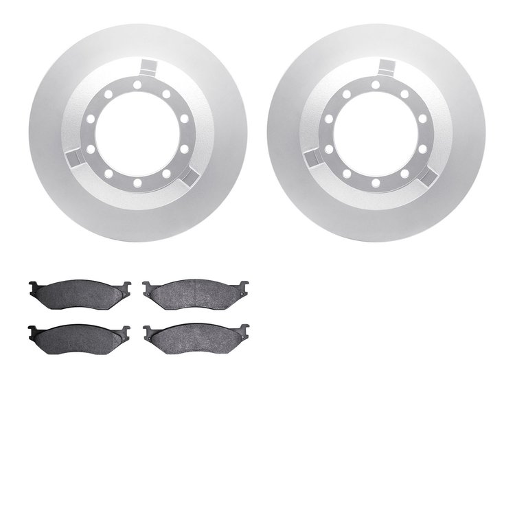 4502-99107 Geospec Brake Rotors w/5000 Advanced Brake Pads Kit, 1999-2004 Ford/Lincoln/Mercury/Mazda, Position: Rear, Front