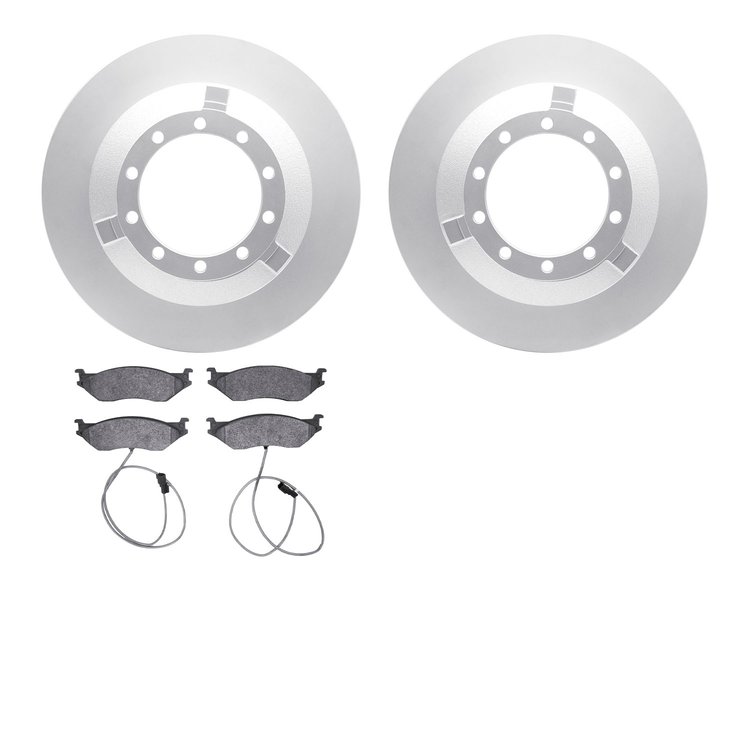 4502-99109 Geospec Brake Rotors w/5000 Advanced Brake Pads Kit, 2017-2019 Ford/Lincoln/Mercury/Mazda, Position: Front