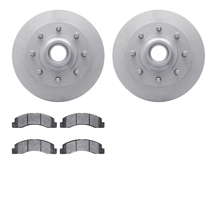 4502-99113 Geospec Brake Rotors w/5000 Advanced Brake Pads Kit, 1999-2002 Ford/Lincoln/Mercury/Mazda, Position: Front