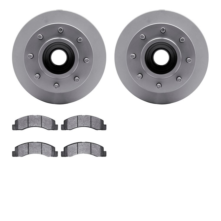4502-99114 Geospec Brake Rotors w/5000 Advanced Brake Pads Kit, 1999-2002 Ford/Lincoln/Mercury/Mazda, Position: Front