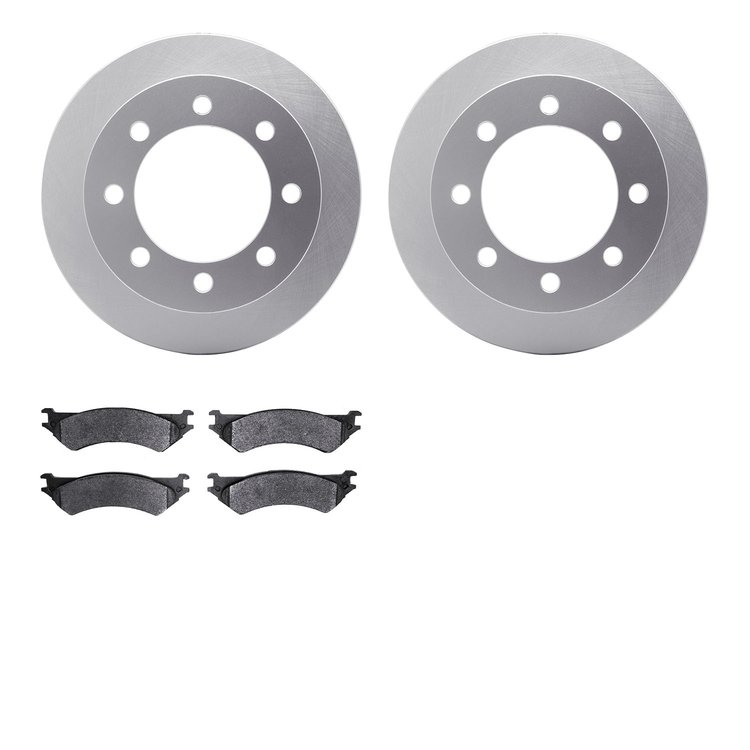 4502-99117 Geospec Brake Rotors w/5000 Advanced Brake Pads Kit, 1999-2007 Ford/Lincoln/Mercury/Mazda, Position: Rear