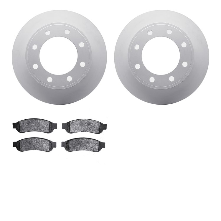 4502-99162 Geospec Brake Rotors w/5000 Advanced Brake Pads Kit, 2010-2012 Ford/Lincoln/Mercury/Mazda, Position: Rear