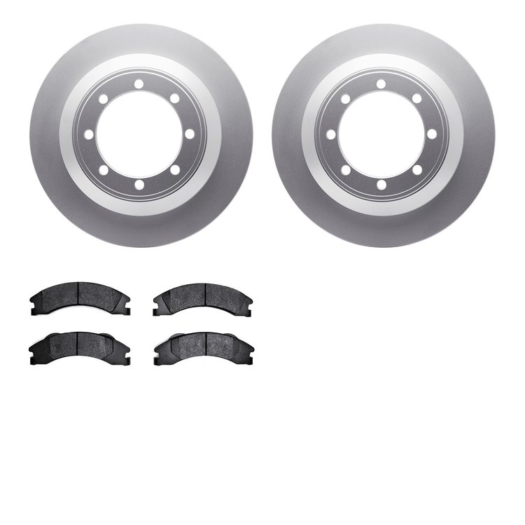 4502-99179 Geospec Brake Rotors w/5000 Advanced Brake Pads Kit, Fits Select Ford/Lincoln/Mercury/Mazda, Position: Rear