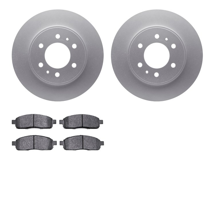 4502-99182 Geospec Brake Rotors w/5000 Advanced Brake Pads Kit, 2009-2009 Ford/Lincoln/Mercury/Mazda, Position: Front