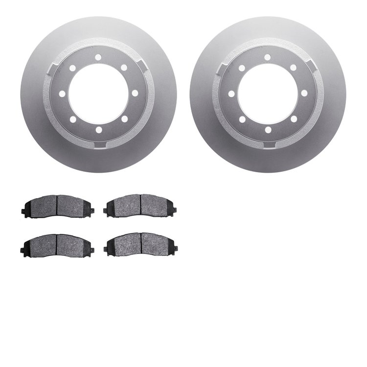 4502-99193 Geospec Brake Rotors w/5000 Advanced Brake Pads Kit, Fits Select Ford/Lincoln/Mercury/Mazda, Position: Rear