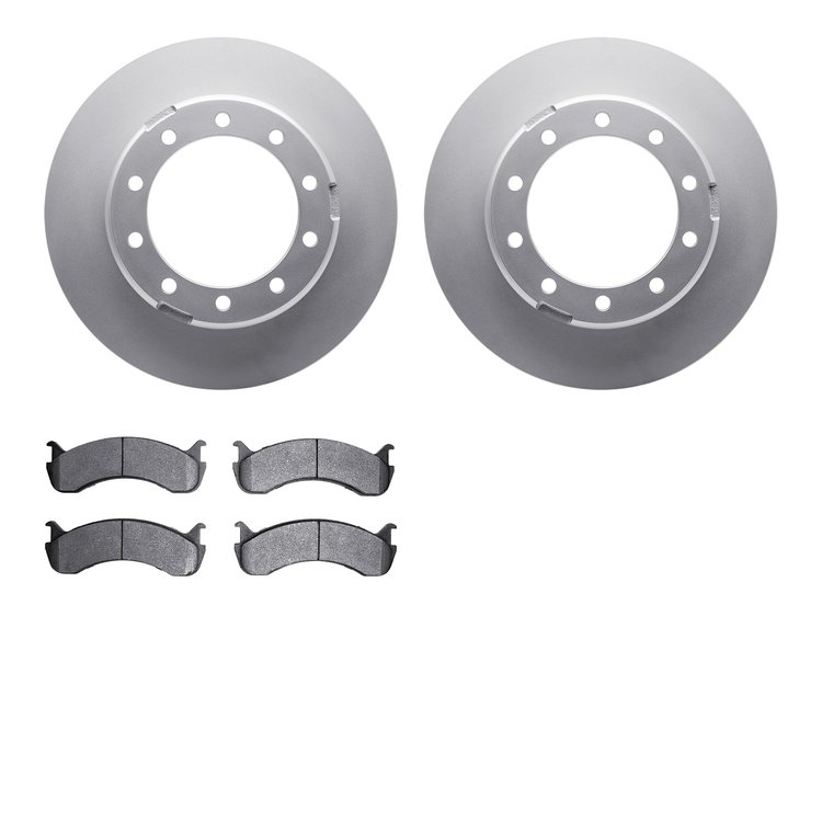 4502-99203 Geospec Brake Rotors w/5000 Advanced Brake Pads Kit, Fits Select Ford/Lincoln/Mercury/Mazda, Position: Rear