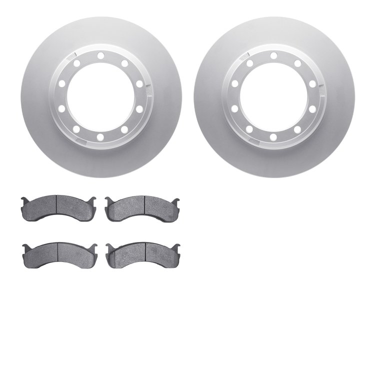 4502-99204 Geospec Brake Rotors w/5000 Advanced Brake Pads Kit, 2007-2019 Multiple Makes/Models, Position: Rear, Front