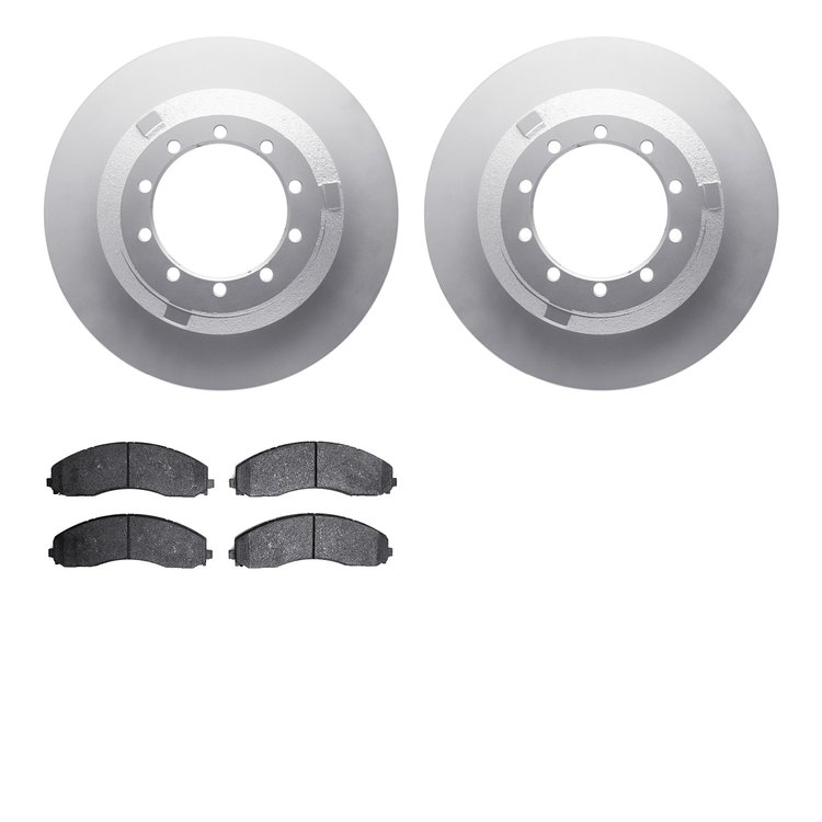 4502-99213 Geospec Brake Rotors w/5000 Advanced Brake Pads Kit, Fits Select Ford/Lincoln/Mercury/Mazda, Position: Rear