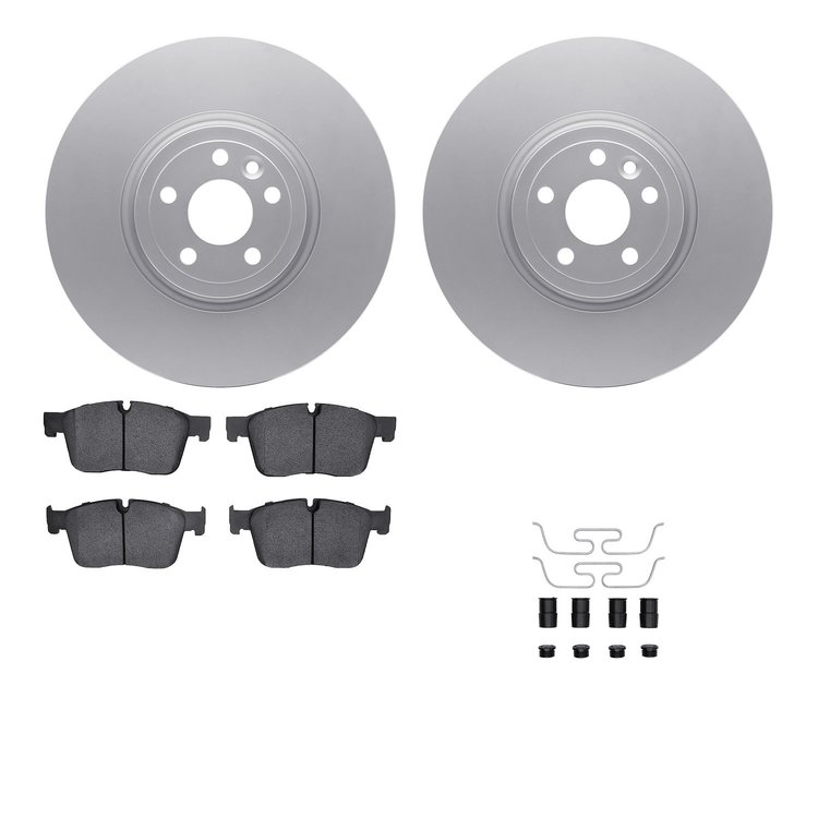 4512-20061 Geospec Brake Rotors w/5000 Advanced Brake Pads Kit & Hardware, 2017-2020 Multiple Makes/Models, Position: Front