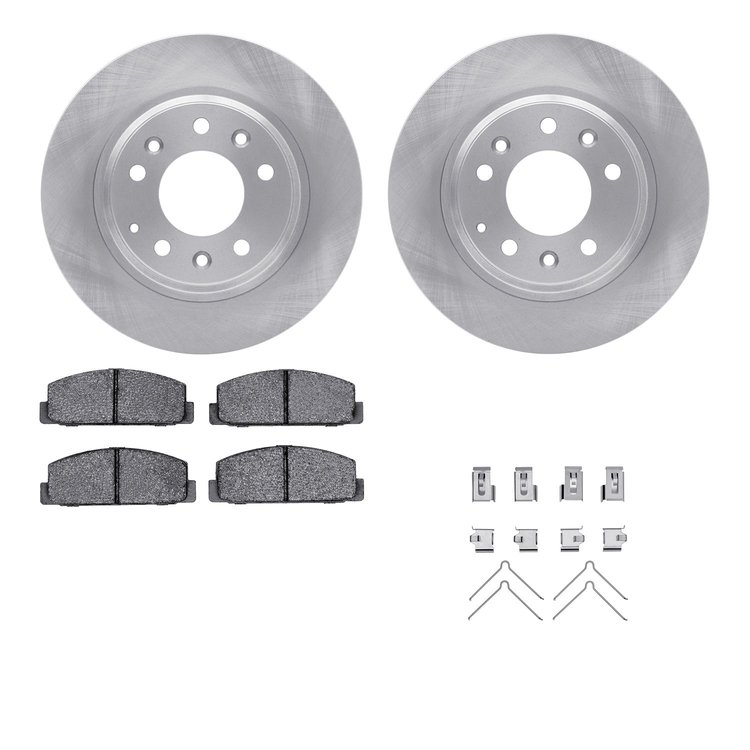 4512-99052 Geospec Brake Rotors w/5000 Advanced Brake Pads Kit & Hardware, 2003-2005 Ford/Lincoln/Mercury/Mazda, Position: Rear