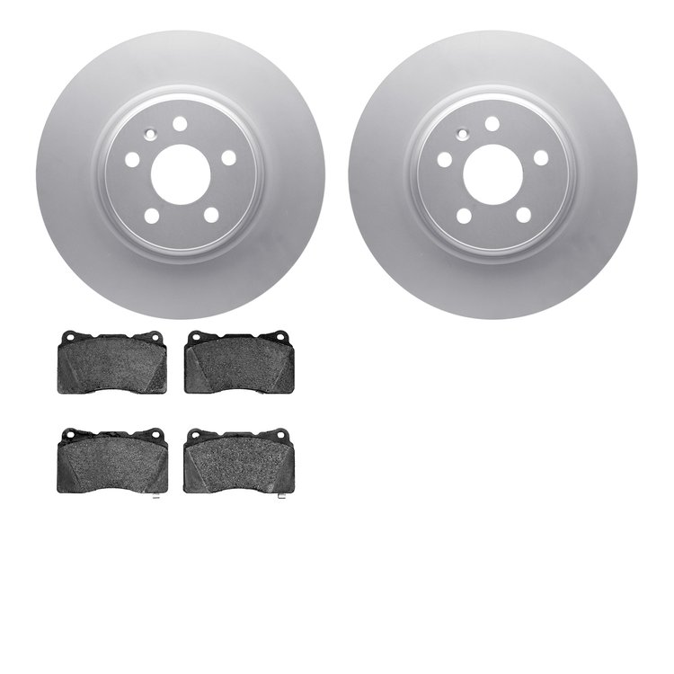 4602-26001 Geospec Brake Rotors w/5000 Euro Ceramic Brake Pads Kit, 2014-2021 Tesla, Position: Front