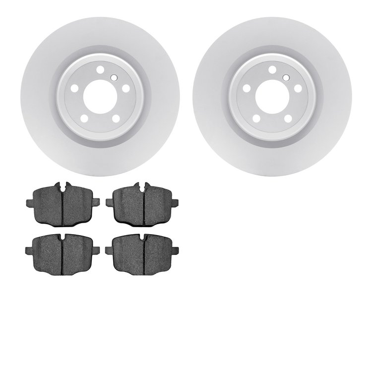 4602-31051 Geospec Brake Rotors w/5000 Euro Ceramic Brake Pads Kit, 2016-2019 BMW, Position: Rear