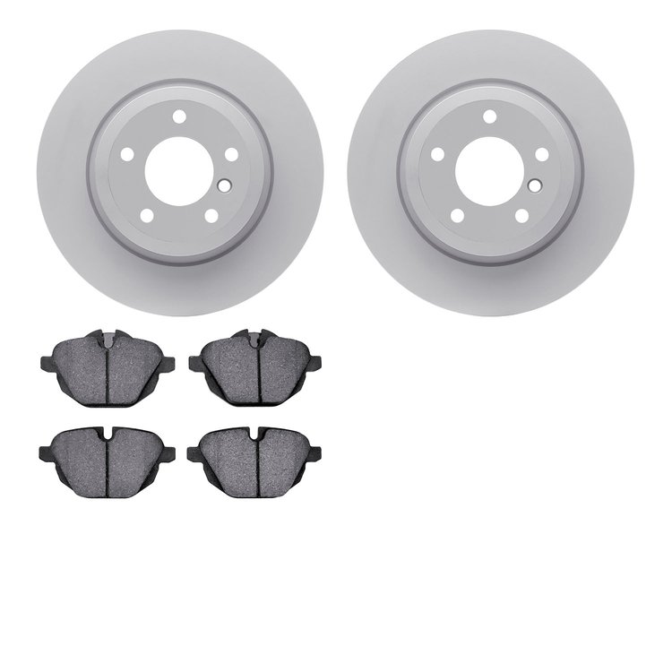 4602-31061 Geospec Brake Rotors w/5000 Euro Ceramic Brake Pads Kit, 2011-2016 BMW, Position: Rear