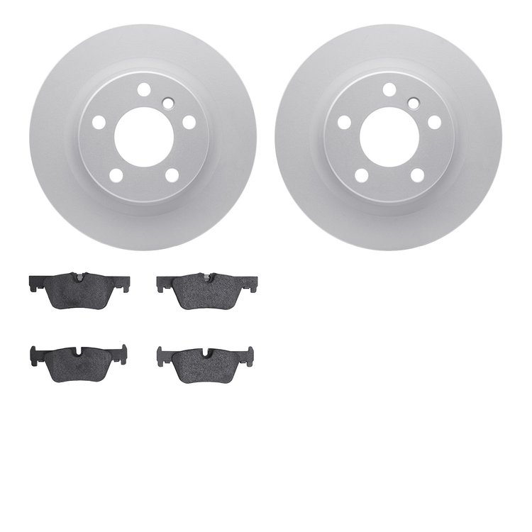 4602-31064 Geospec Brake Rotors w/5000 Euro Ceramic Brake Pads Kit, 2012-2021 BMW, Position: Rear