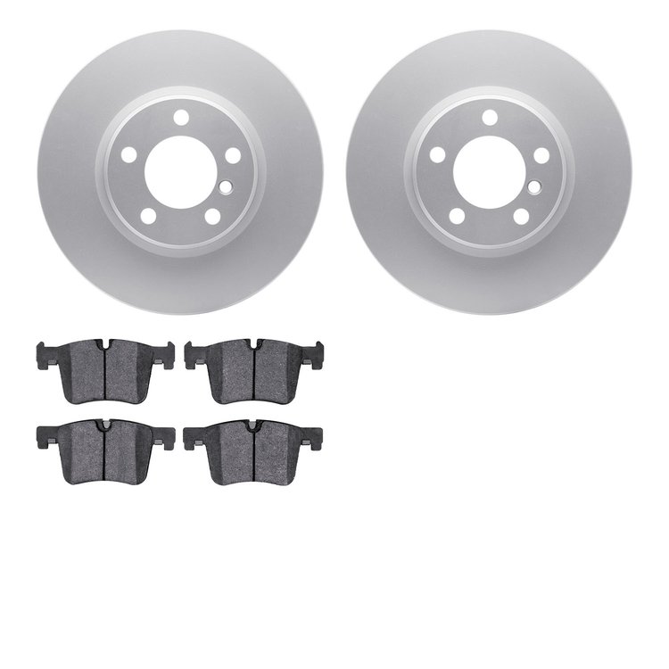 4602-31069 Geospec Brake Rotors w/5000 Euro Ceramic Brake Pads Kit, 2012-2018 BMW, Position: Front