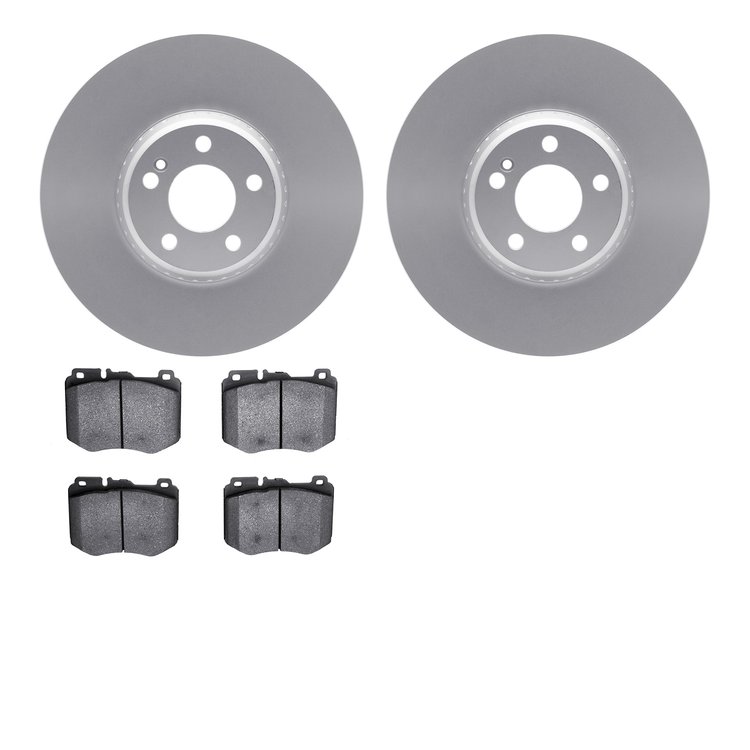 4602-63059 Geospec Brake Rotors w/5000 Euro Ceramic Brake Pads Kit, Fits Select Mercedes-Benz, Position: Front