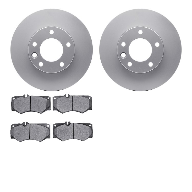 4602-63072 Geospec Brake Rotors w/5000 Euro Ceramic Brake Pads Kit, 2008-2018 Mercedes-Benz, Position: Front
