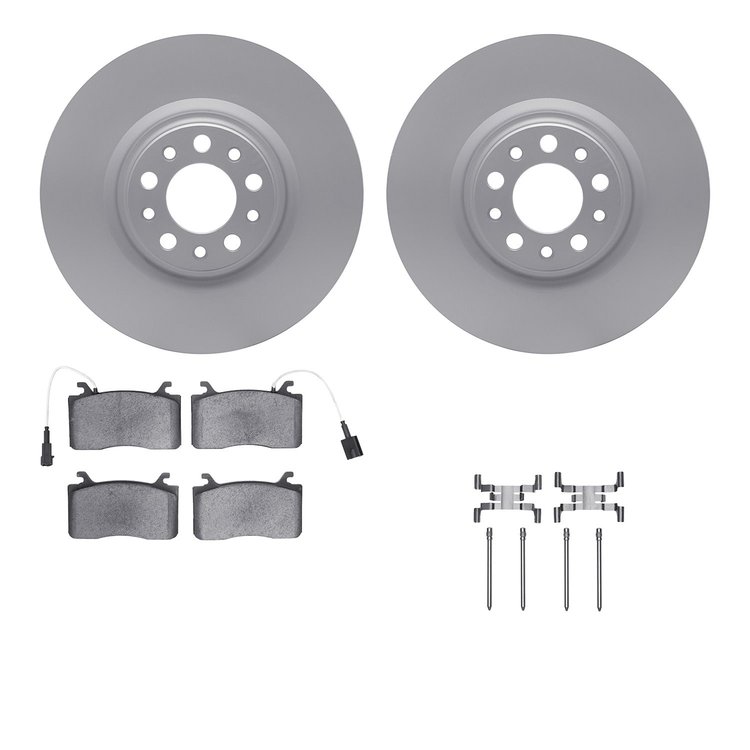4612-16000 Geospec Brake Rotors w/5000 Euro Ceramic Brake Pads & Hardware, 2017-2021 Alfa Romeo, Position: Front