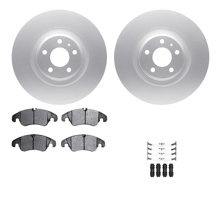 4612-73037 Geospec Brake Rotors w/5000 Euro Ceramic Brake Pads & Hardware, 2008-2011 Audi/Volkswagen, Position: Front