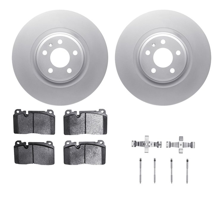 4612-73048 Geospec Brake Rotors w/5000 Euro Ceramic Brake Pads & Hardware, 2013-2020 Multiple Makes/Models, Position: Front