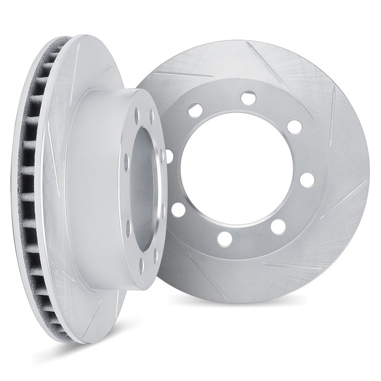 5002-48024 Slotted Brake Rotors [Silver], 1974-2005 Multiple Makes/Models, Position: Front