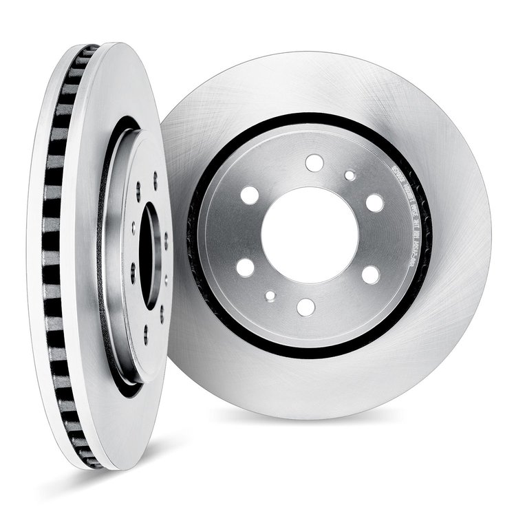 5002-49000 Slotted Brake Rotors [Silver], 2011-2012 VPG, Position: Front