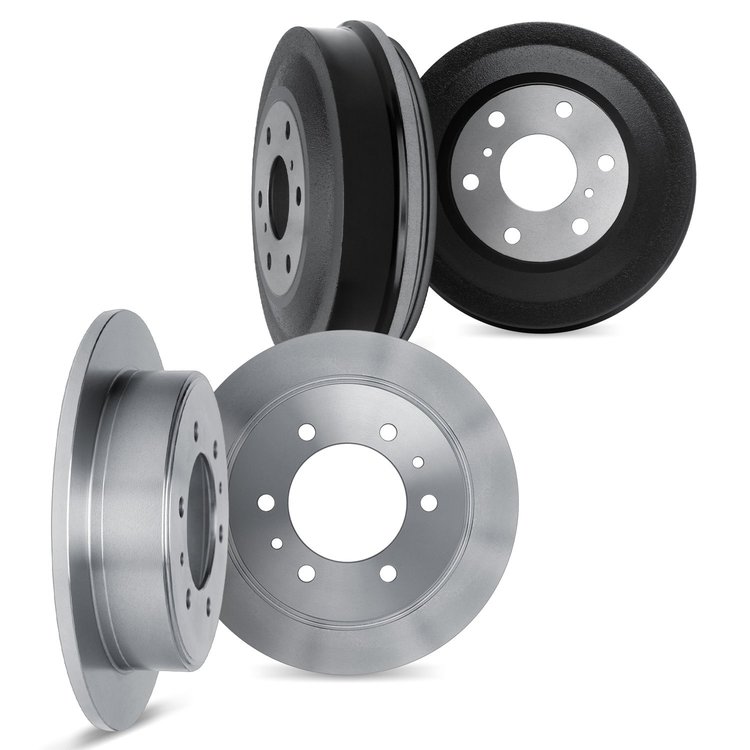 6004-23000 Brake Rotors with Drums Kit, 1979-1983 Renault, Position: Front and Rear