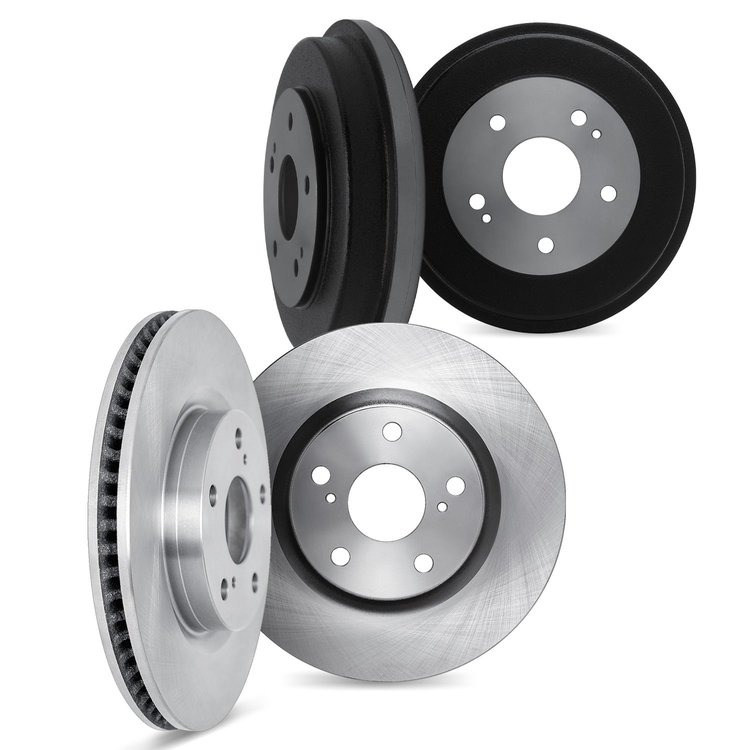 6004-92024 Brake Rotors with Drums Kit, 2013-2018 Renault, Position: Front and Rear