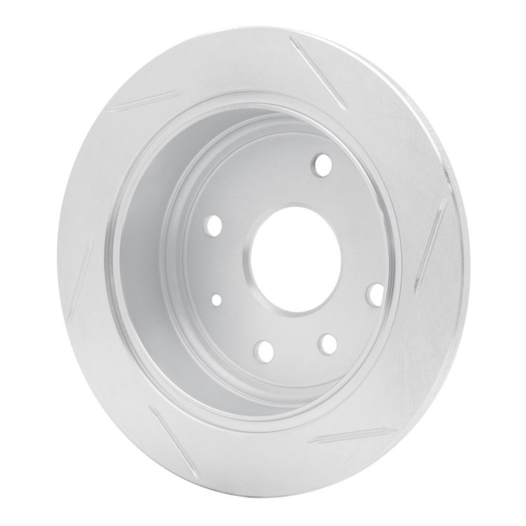611-01011L Slotted Brake Rotor [Silver], 2004-2010 Multiple Makes/Models, Position: Rear Left