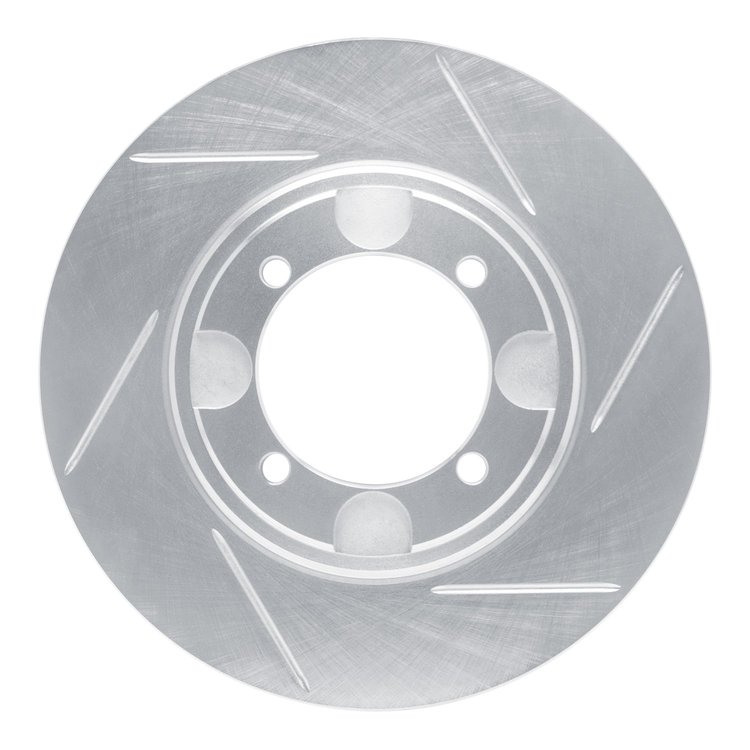 611-03007R Slotted Brake Rotor [Silver], 1992-1998 Kia/Hyundai/Genesis, Position: Front Right