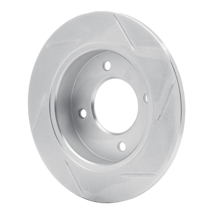 611-03010L Slotted Brake Rotor [Silver], 1997-2006 Kia/Hyundai/Genesis, Position: Rear Left