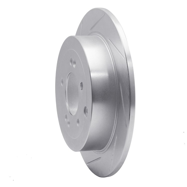 611-03052L Slotted Brake Rotor [Silver], 2016-2021 Kia/Hyundai/Genesis, Position: Rear Left