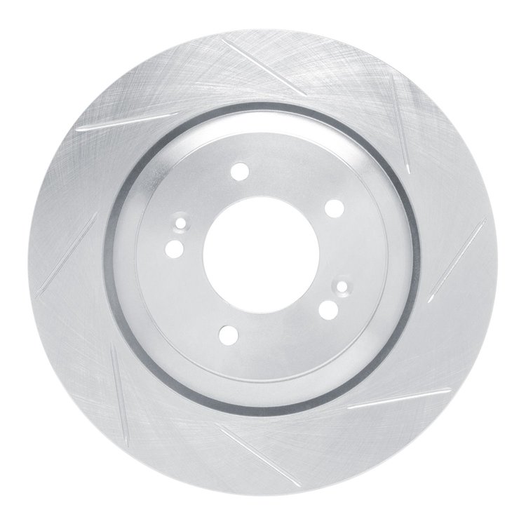 611-03062R Slotted Brake Rotor [Silver], 2019-2021 Kia/Hyundai/Genesis, Position: Rear Right