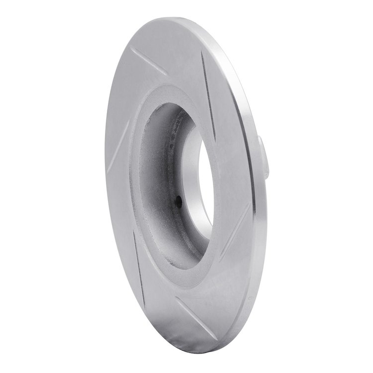 611-13001L Slotted Brake Rotor [Silver], 1985-1991 Subaru, Position: Rear Left
