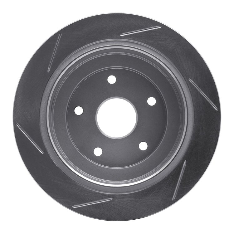 611-13012R Slotted Brake Rotor [Silver], 1992-1997 Subaru, Position: Rear Right