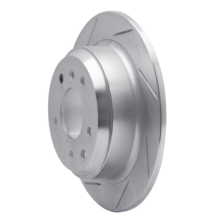 611-20007L Slotted Brake Rotor [Silver], 1990-1995 Jaguar, Position: Rear Left