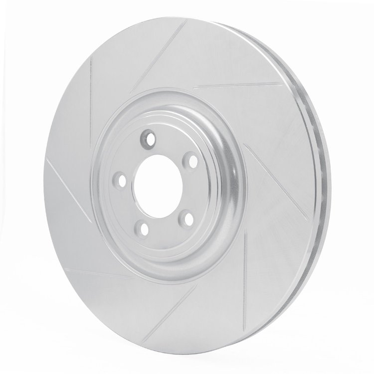 611-20026L Slotted Brake Rotor [Silver], 2010-2021 Jaguar, Position: Front Left