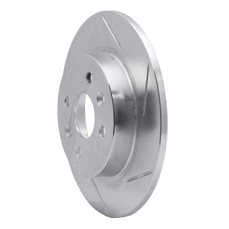 611-21003R Slotted Brake Rotor [Silver], 1998-2003 Kia/Hyundai/Genesis, Position: Rear Right