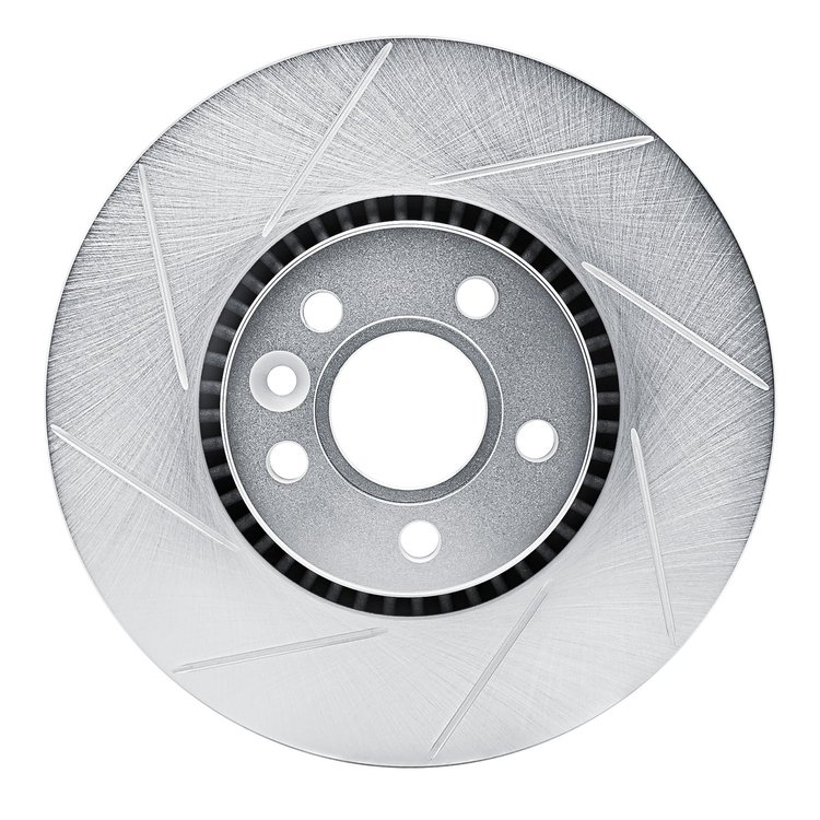 611-27042L Slotted Brake Rotor [Silver], 2007-2018 Multiple Makes/Models, Position: Front Left