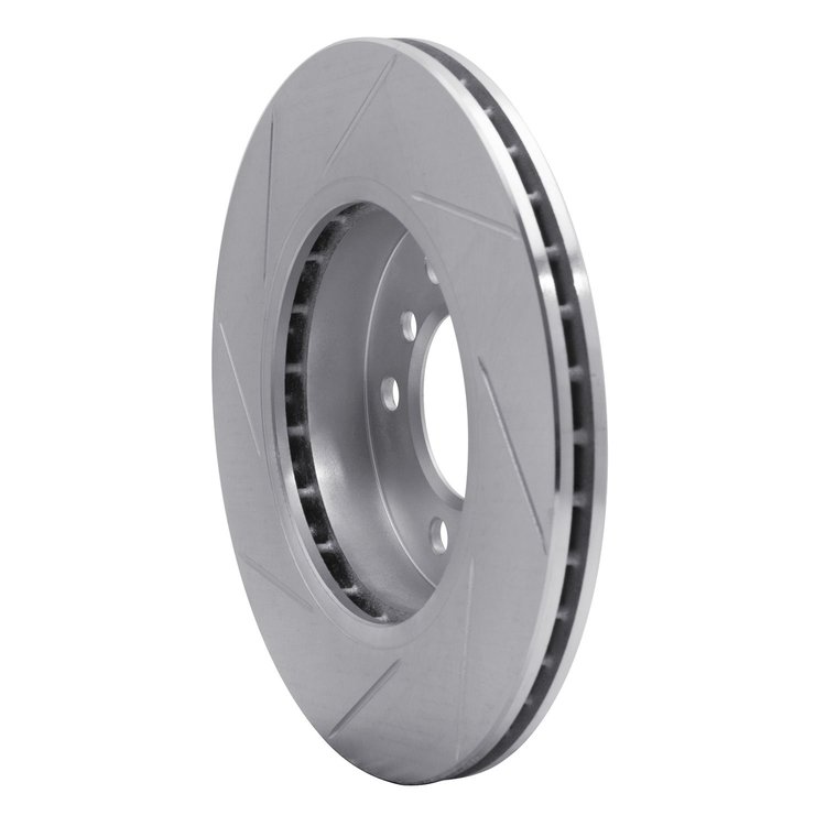 611-31047L Slotted Brake Rotor [Silver], 1999-2006 BMW, Position: Rear Left
