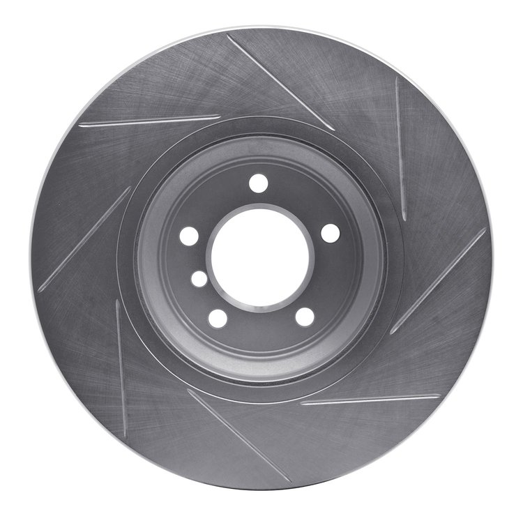 611-31082L Slotted Brake Rotor [Silver], 2007-2015 BMW, Position: Front Left