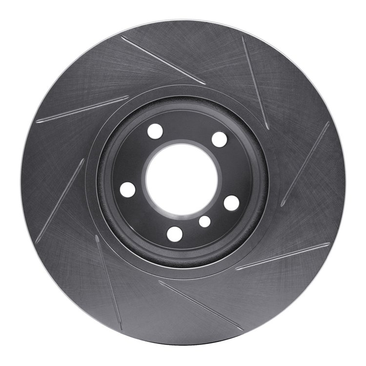 611-31121L Slotted Brake Rotor [Silver], 2012-2018 BMW, Position: Front Left