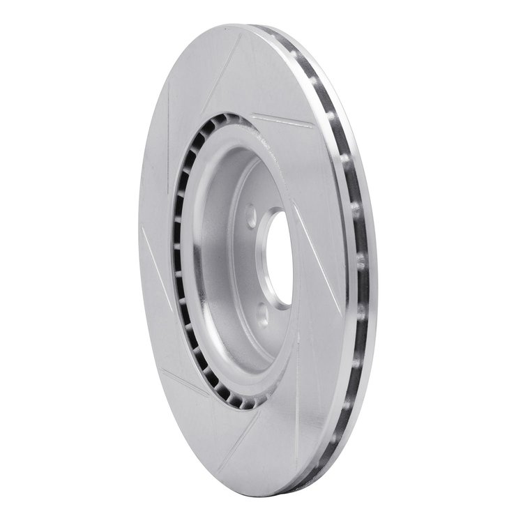611-32008R Slotted Brake Rotor [Silver], 2009-2014 Mini, Position: Front Right