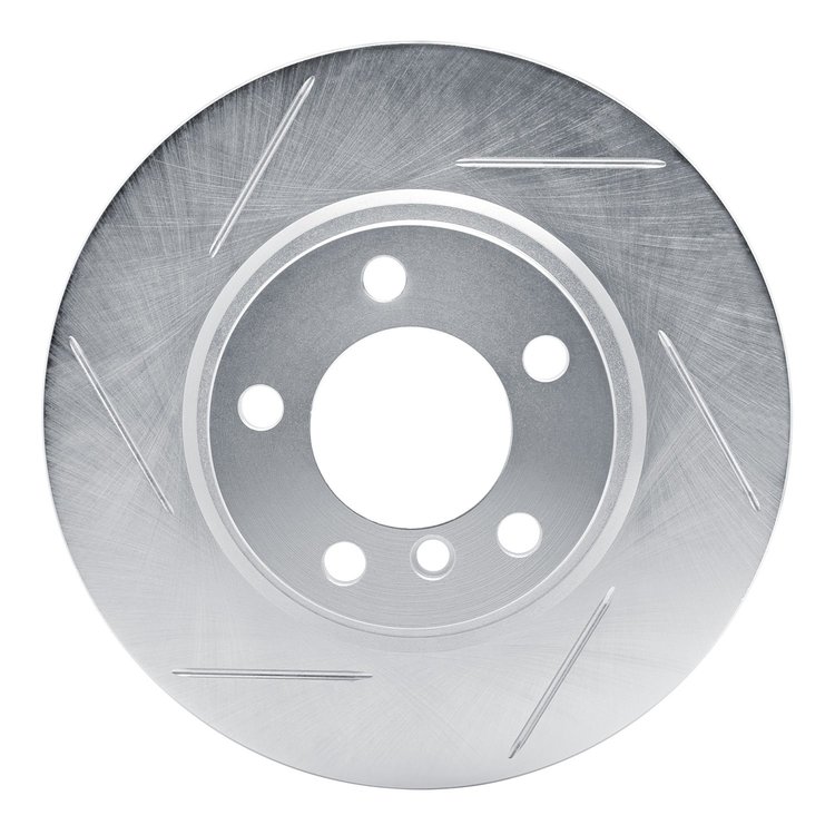 611-32009L Slotted Brake Rotor [Silver], 2011-2016 Mini, Position: Front Left
